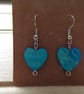 Shell Heart Earrings, Hypoallergenic Shell Heart Earrings - Image 2