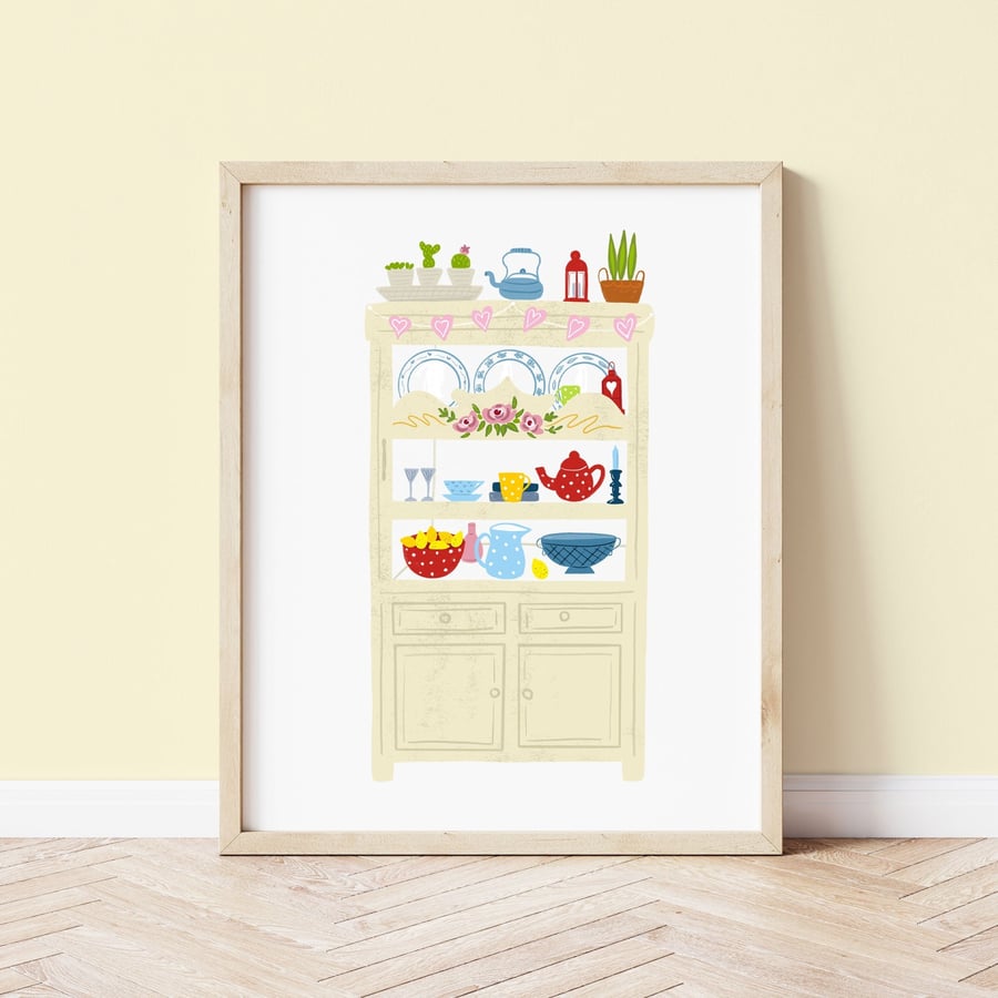 Cupboard Love Illustrated Art Print 