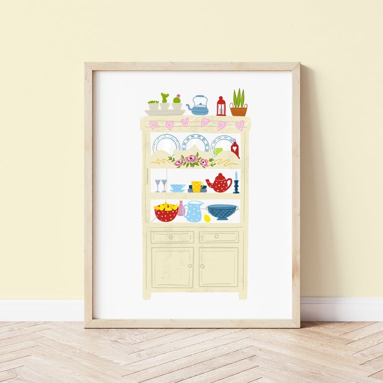 Cupboard Love Illustrated Art Print 