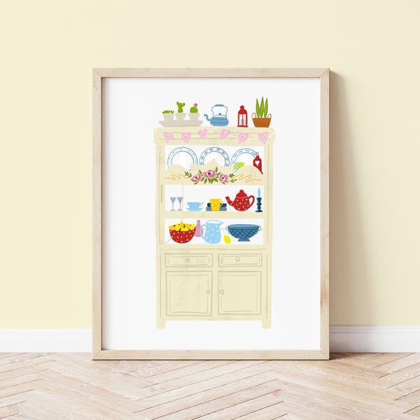 Cupboard Love Illustrated Art Print 