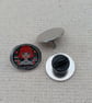 Book Girlie - Book Lover Themed Badge - Large Resin Topped Pin Badge  - Image 2