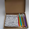 Colour in your own Science Pencil Case with a FREE pack of washable pens