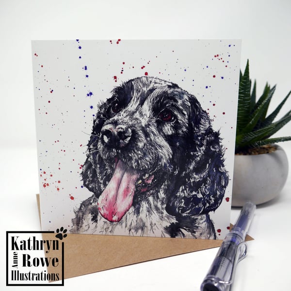 Cocker Spaniel Card, Cocker Spaniel, Cocker Spaniel Gift, Cocker Spaniels