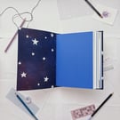A5 Starry Sky Memory Journal, "Carpe Noctem"
