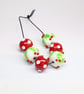 Handmade Christmas lamp work glass beads - Image 3
