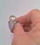 Adjustable Ring with 2 Lilac Flower Cabochons, Floral Ring, Gift for Her, Ring  - Image 7