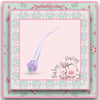 Reserved for Connor - Embroidered Pink Dummy for Baby Daisy 