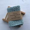 Crochet Facecloth Washcloth in a Misty Grey