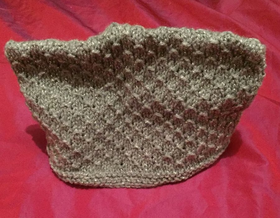 Little grey wool hat