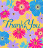 Floral Handmade Thank You Card - Image 1