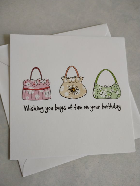 Wishing you Bags of Fun on Your Birthday 