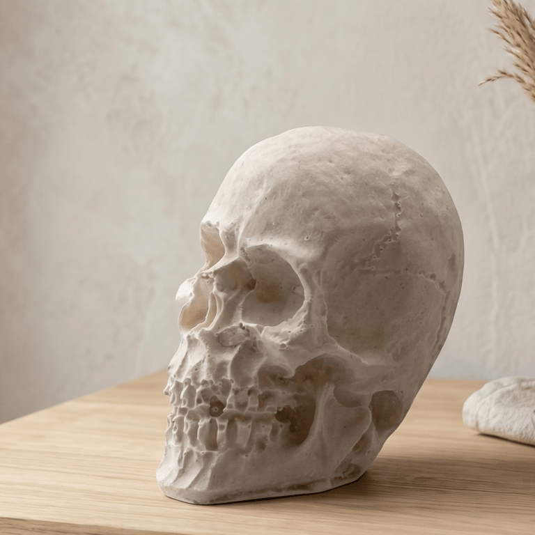 Tiny White Skull - Halloween Decoration Suitable for Painting