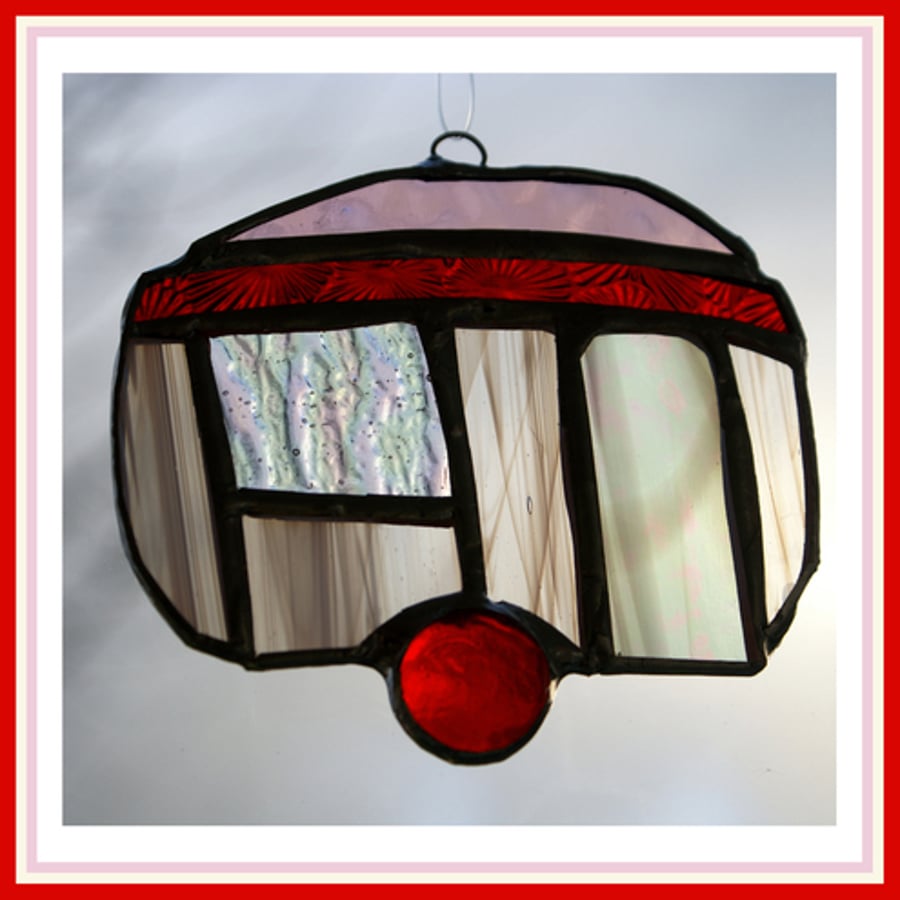 Caravan (Mini)  Stained Glass Suncatcher