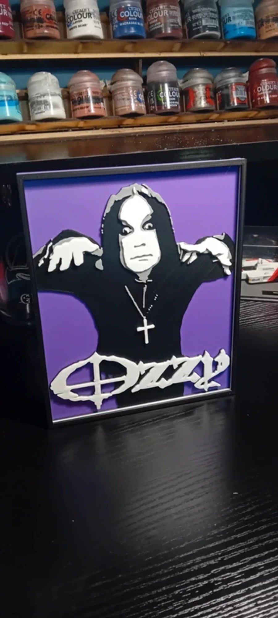 Ozzy Osbourne 3D Art Wall Sign Hanging