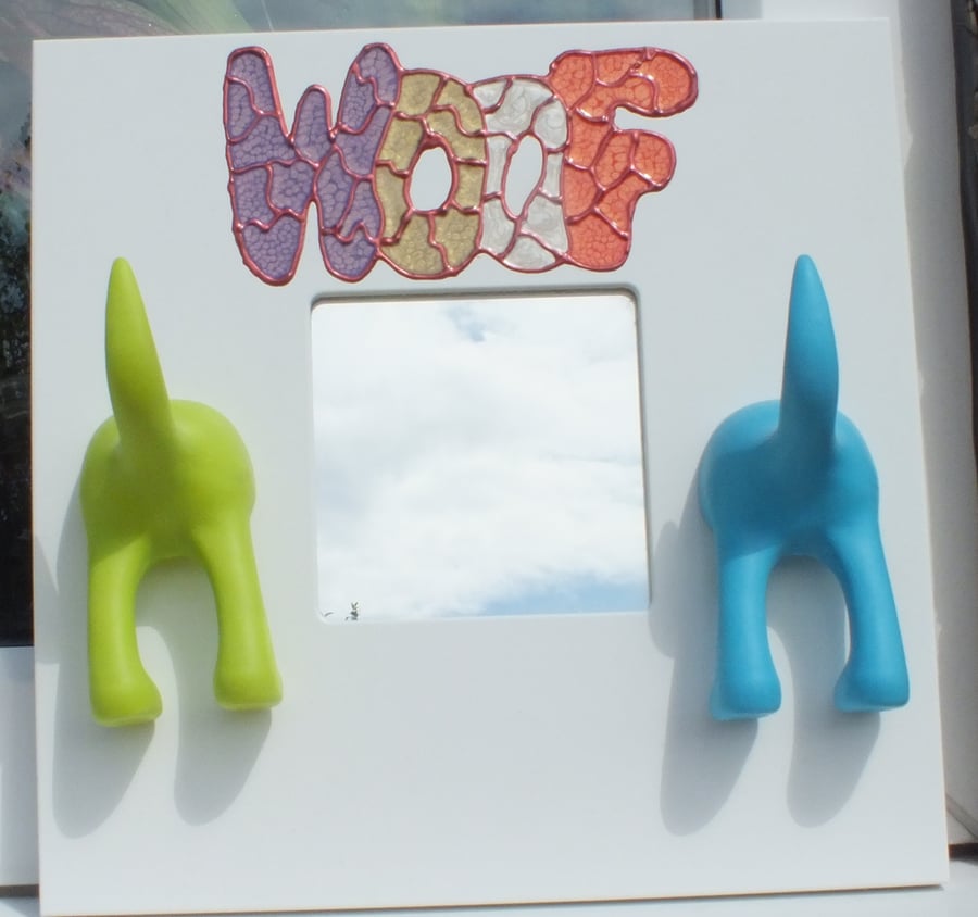 hand painted dog lead holder, holder for dog leads, quirky dog lead holder, dogs