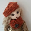 Charity, 16" One of a Kind Doll, Handmade Cloth Doll, Art doll by Bearlescent 