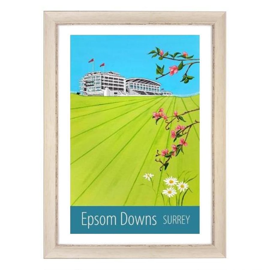 Epsom Downs, Surrey white frame