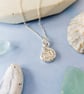 Ammonite Pendant - Shell Necklace - Recycled Silver - Gifts for Nature Lovers - Image 3
