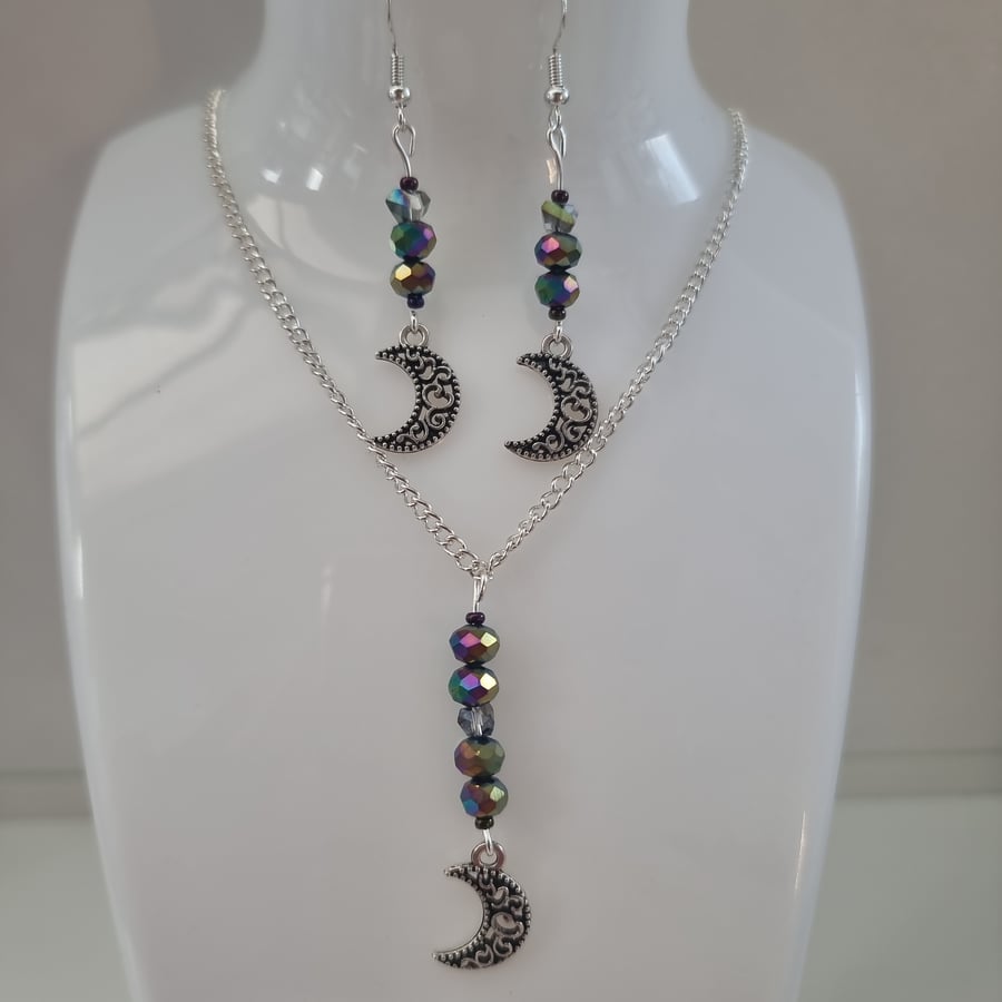 Moon charm jewellery set 
