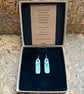 Handmade Ceramic Earrings One of a Kind Eco Friendly Gifts sterling silver  - Image 3