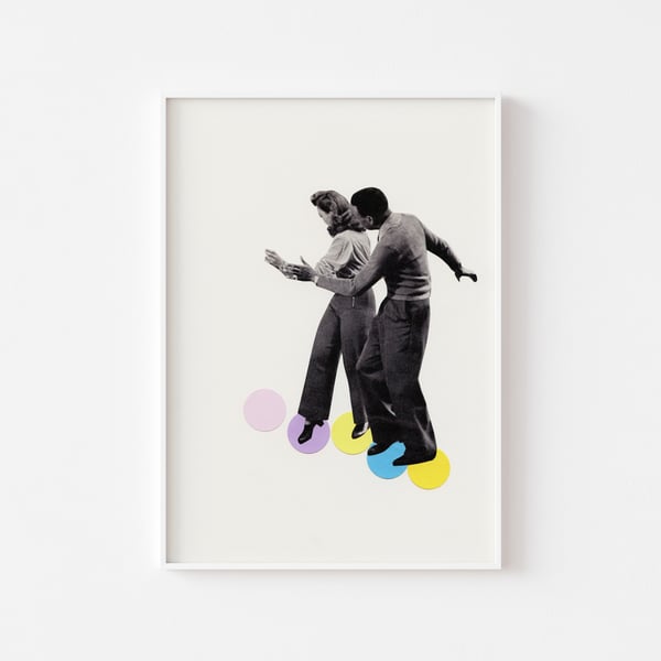 Romantic Dance Art Print - Dance Steps