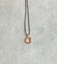 Pretty Green, Red & Pink Floral Shabby Chic Pendant Necklace
