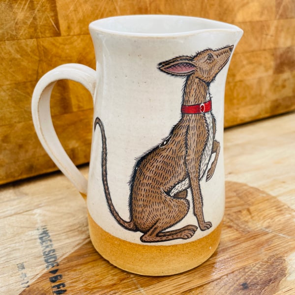 Handmade stoneware pinch jug - in collaboration with House of Hawks