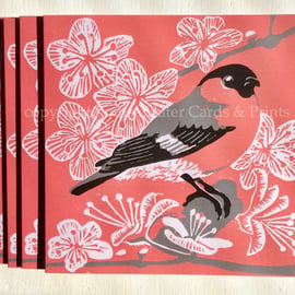 Bullfinch & Blossom Card