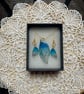 Blue fairy wing necklace and earring set - Image 3