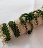 Christmas Cracker, 3D Beaded Ornament, Handwoven