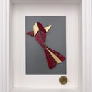 Kala, botanical artwork made of Virginia creeper leaves