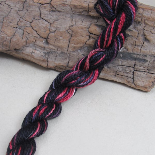 15m Natural Dye Red Purple Pure Silk Embroidery Thread 