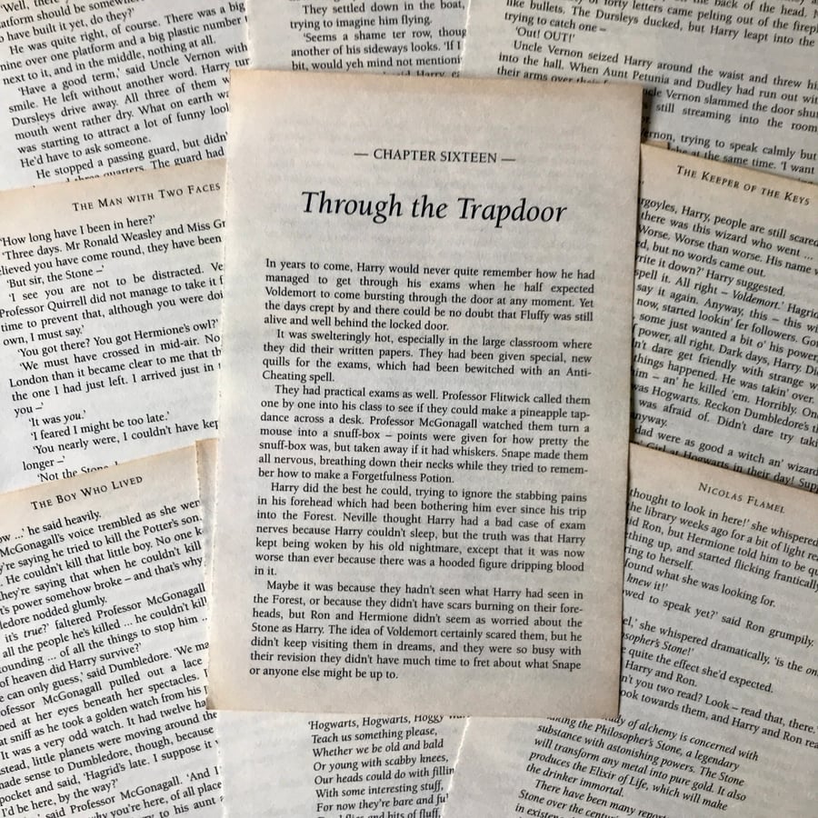 Book Page Pack - Harry Potter - 10 Pages - 