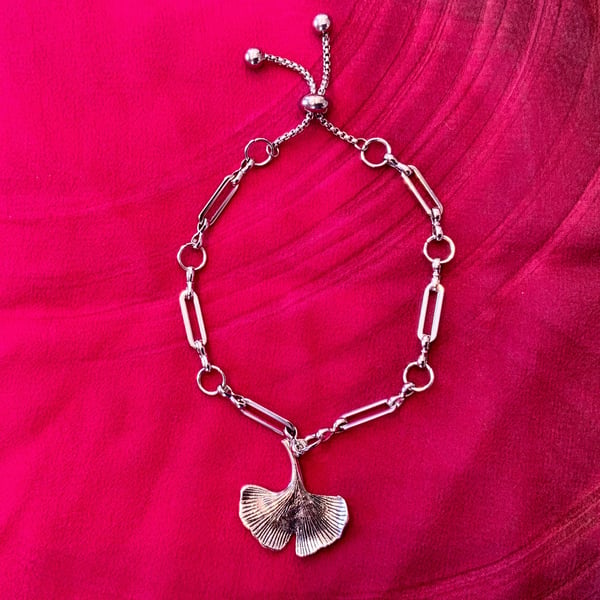 Paperclip Chain Slider Bracelet