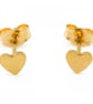14K Gold Tiny Heart Stud Earrings  - Image 1