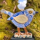 Bone china Mosaic Bird ornament