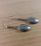 Upcycled Silver Plated Sugar Tong Spoon Earrings (SPE062515)