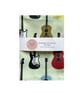 Fabric Handmade Pretty Cotton Tea Towel with a Coloured Guitar Design. - Image 2