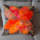Quilted patchwork cushion cover