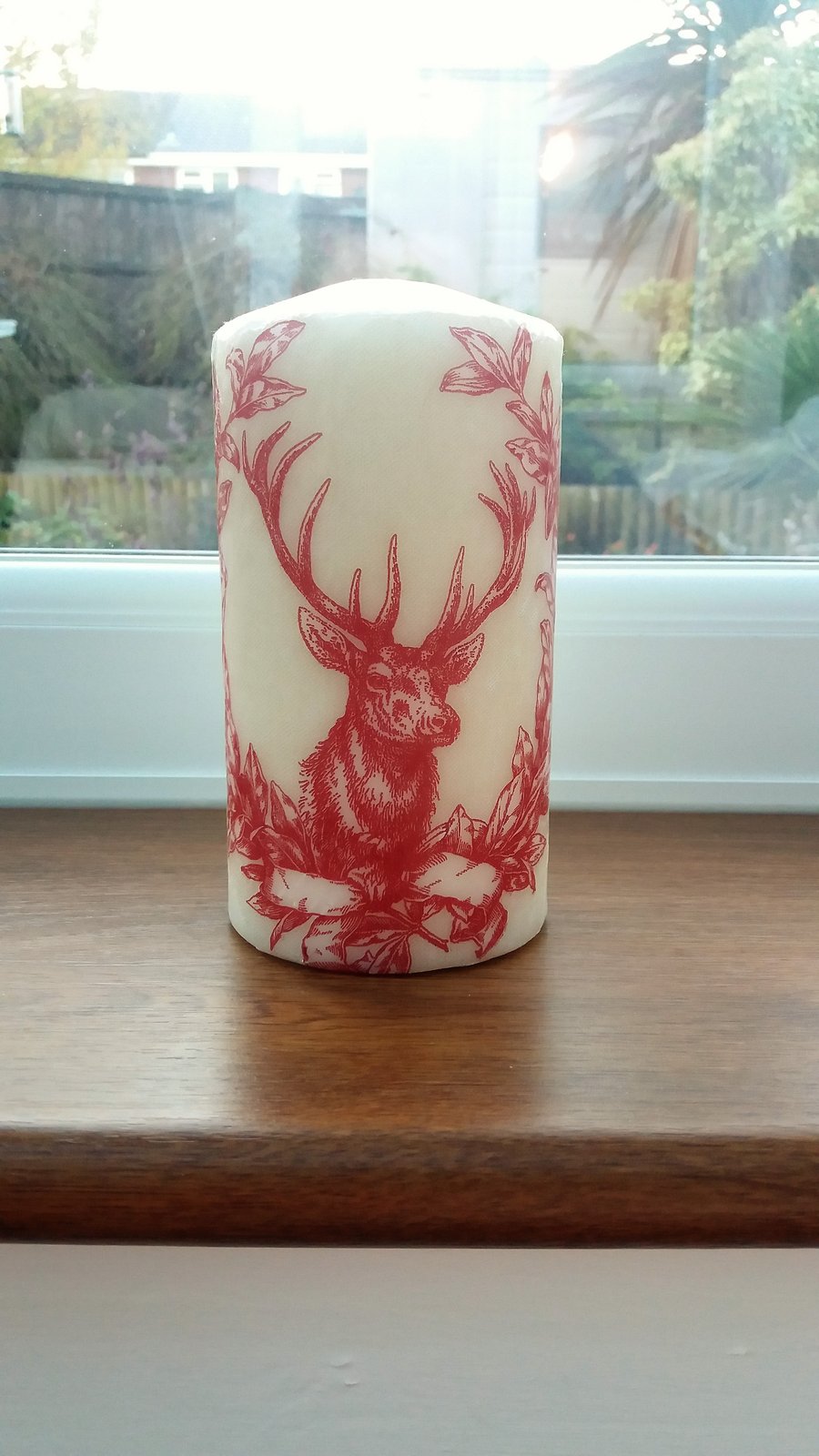 decorated deer candle