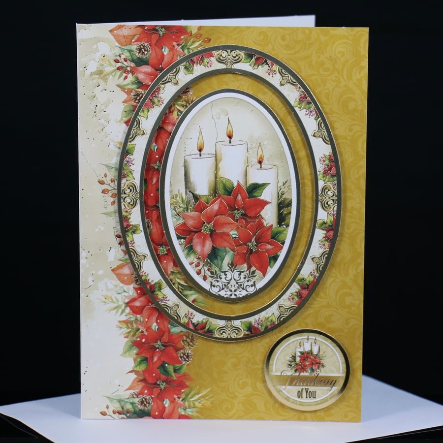 Three Candles Christmas Card