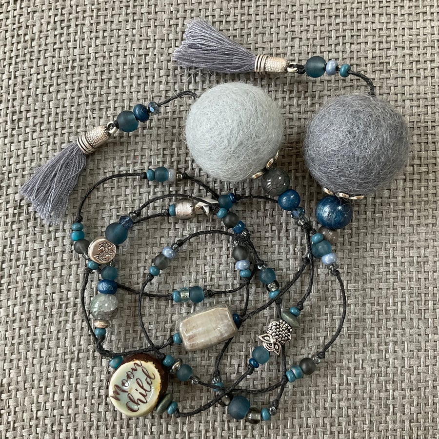 “Moon Child” lariat necklace