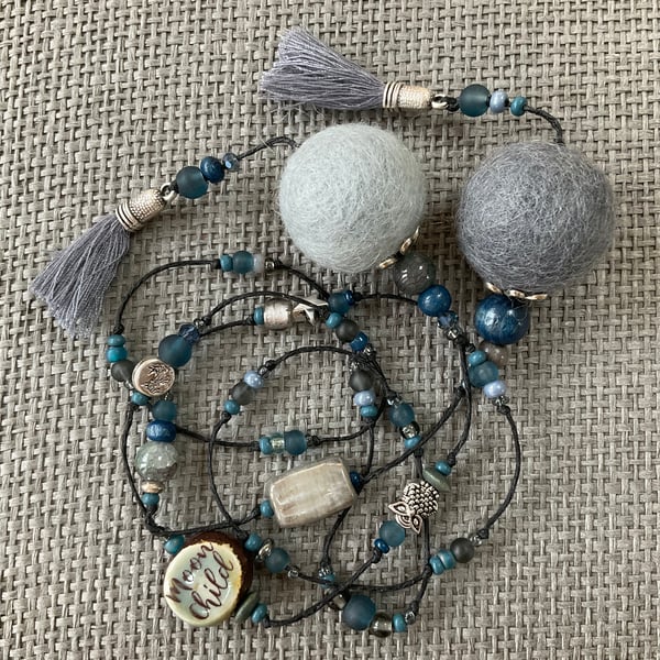 “Moon Child” lariat necklace