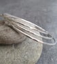 Sterling Silver Bangle Set, Interlocking Russian Wedding Ring Bangle - Image 7
