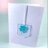 “Make a wish “ - fused glass greetings card