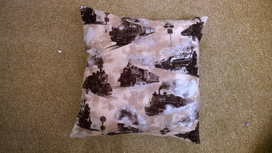 Train Cushion Cover
