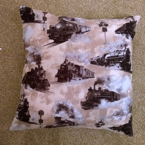 Train Cushion Cover