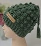 Handmade crochet bobble stitch hat - Image 3