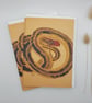 Garter Snake blank greeting card - Image 2