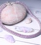 Pink and Silver Netted Necklace - Image 4